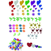 FIGURAS GOMA EVA CON PURPURINA 1,8MM 78 UNID LETRAS | 1 UNIDADES | (PRODUCTOS SMART)